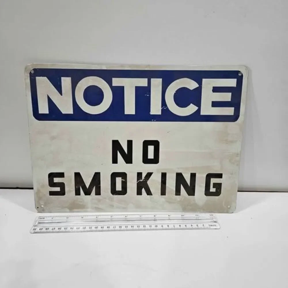 Notice No Smoking Sign